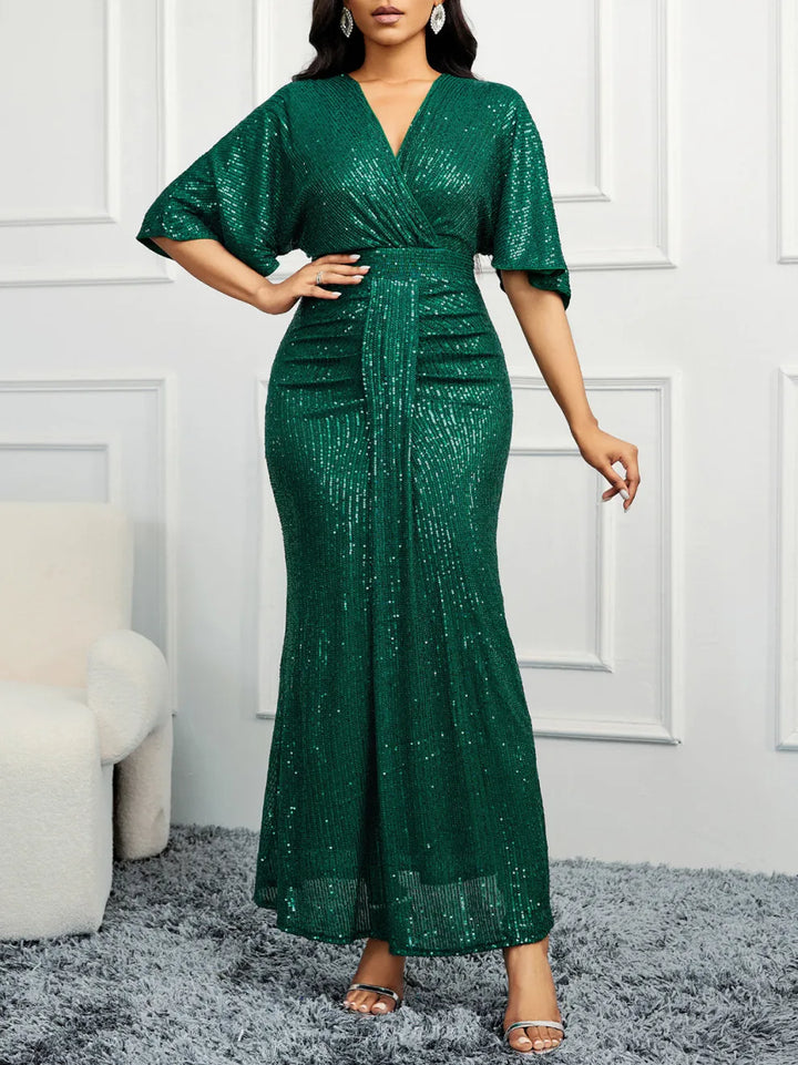 V-neck dress