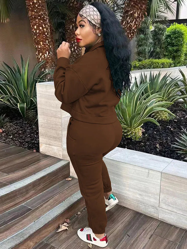 Two Piece Short Coat Long Pants