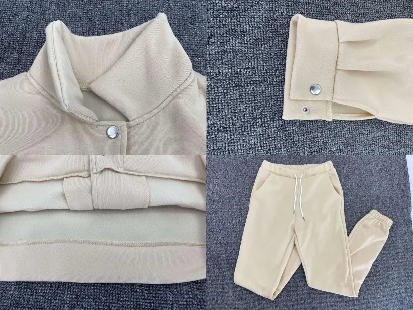 Two Piece Short Coat Long Pants