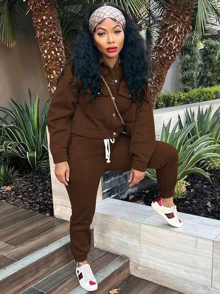 Two Piece Short Coat Long Pants