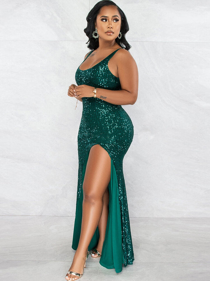 Split Sleeve One-piece Dress