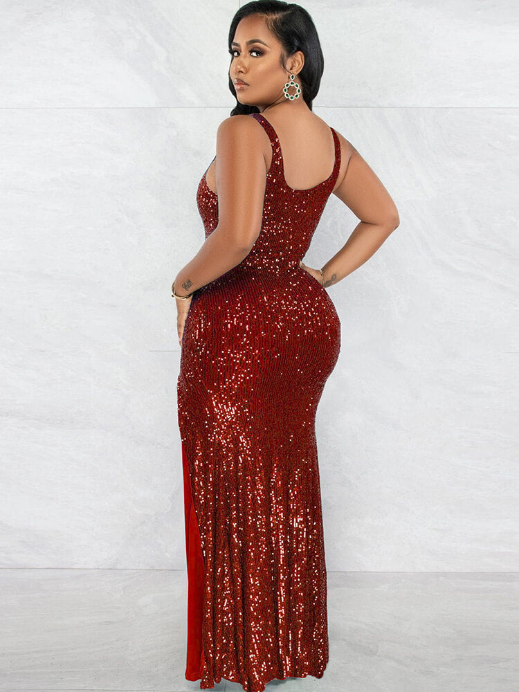 Split Sleeve One-piece Dress