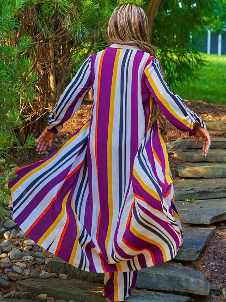 Two Piece Long Top Long Pants Outfits