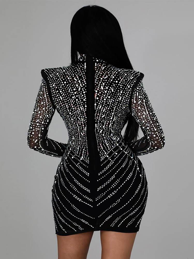 Sequin Mini Drilling Party Dress