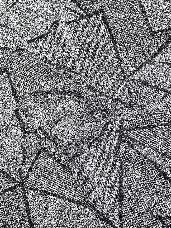 Two Piece Geometric Print Pant Suit