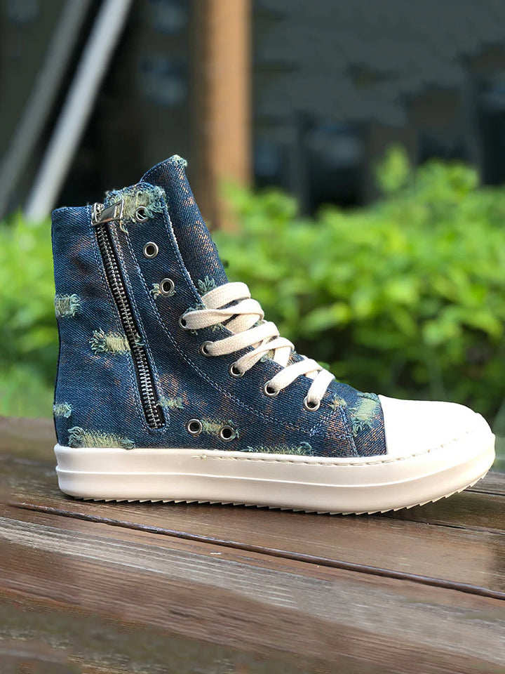 Denim High Top Sneakers