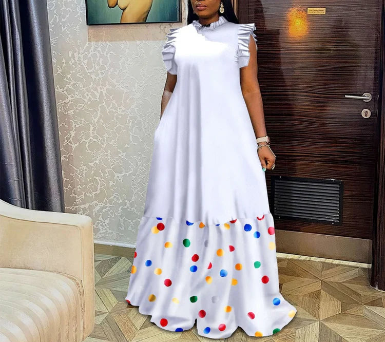 Plus Size Sleeveless Printed Dresses