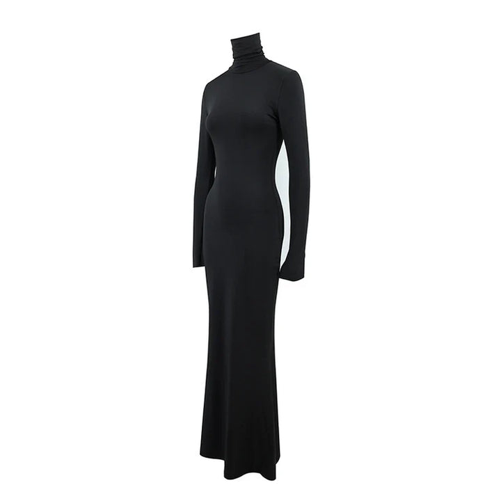 Long Sleeve Waisted Fishtail Dresses