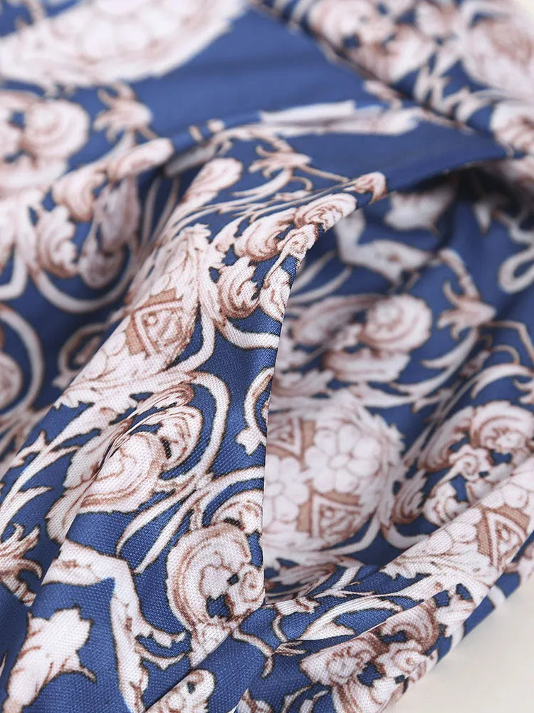 Two-Piece Print Pants Set