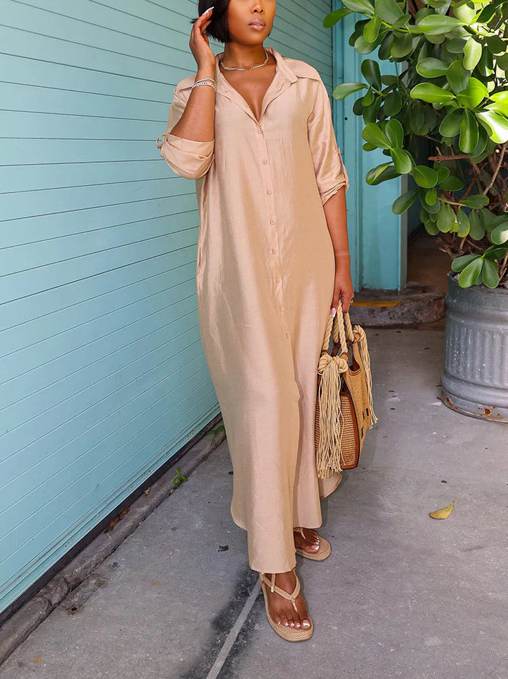Leopard Printed Shirt Dresses