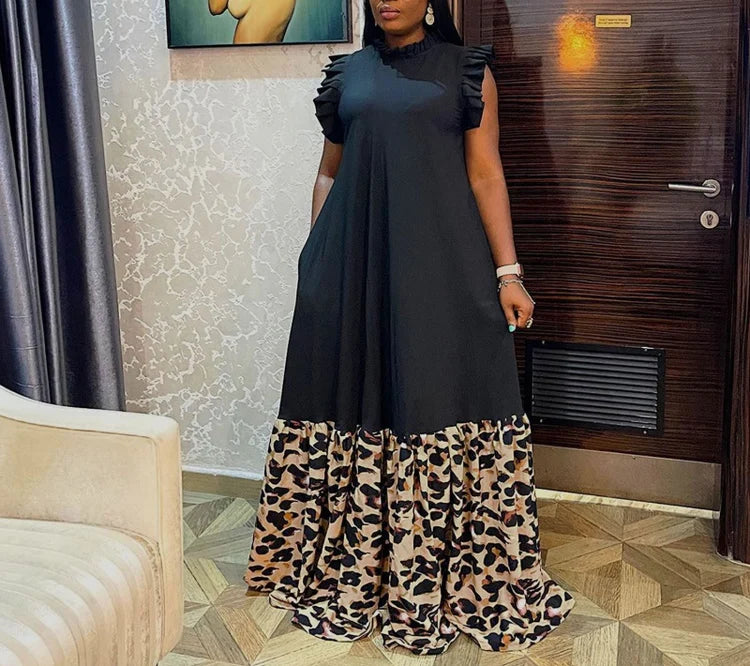 Plus Size Sleeveless Printed Dresses