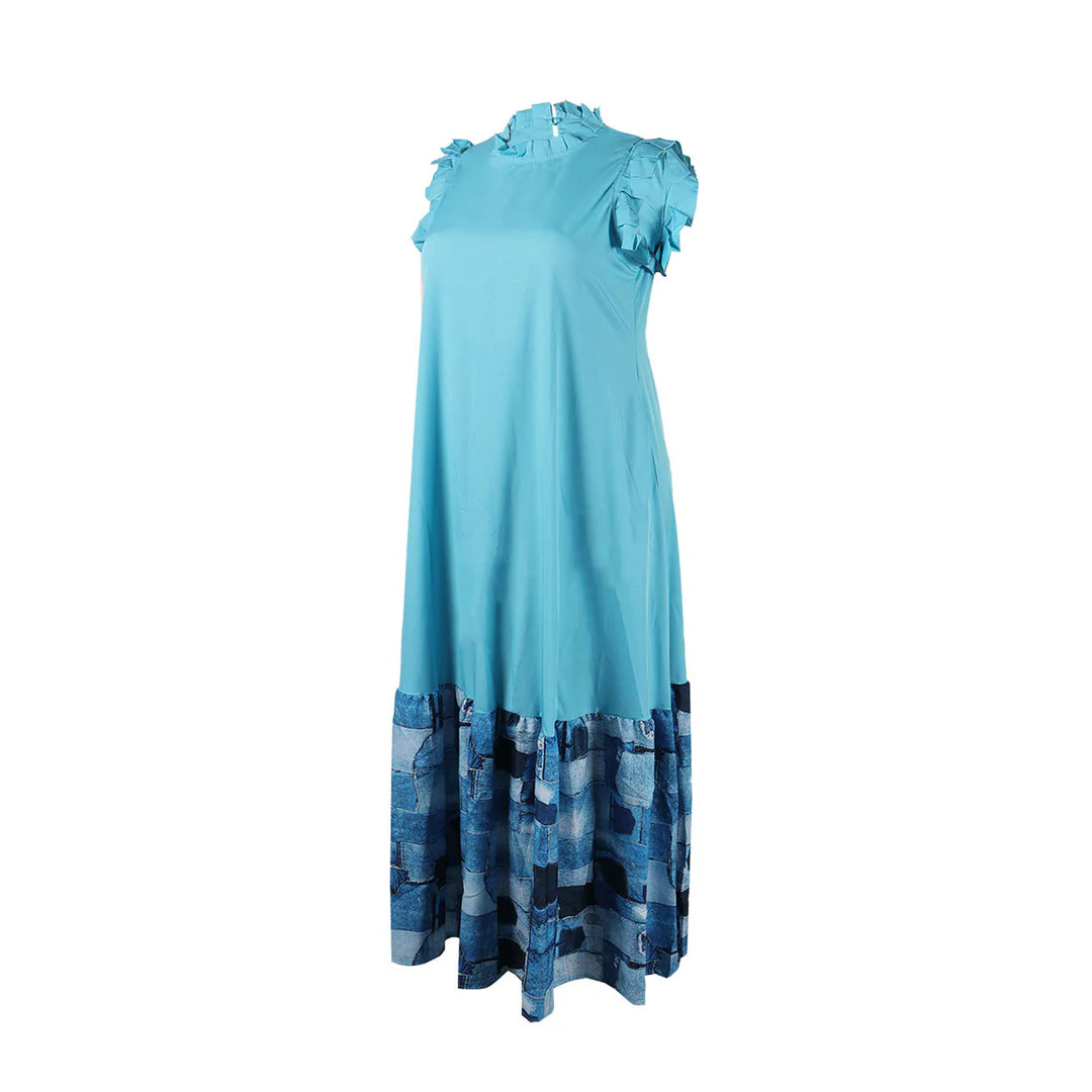 Plus Size Sleeveless Printed Dresses