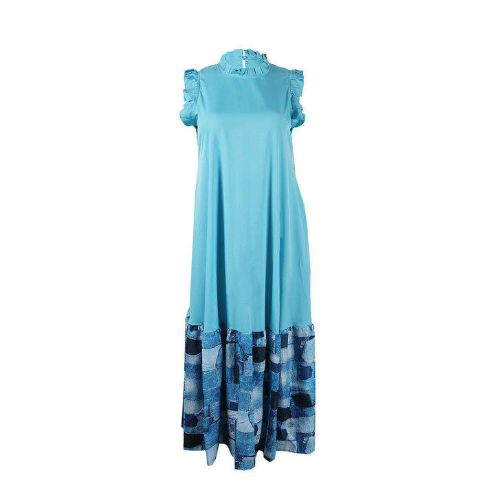 Plus Size Sleeveless Printed Dresses