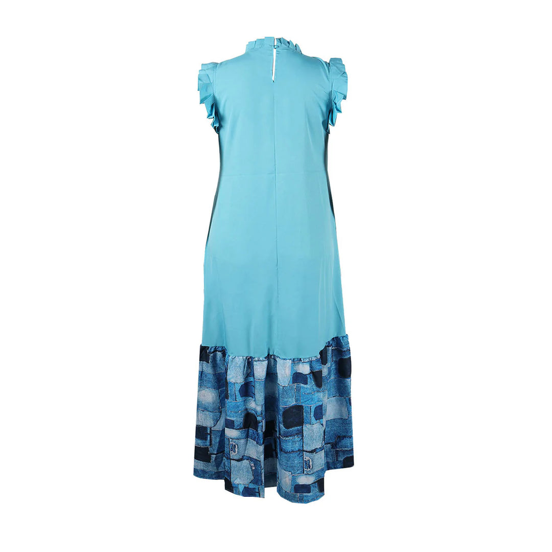 Plus Size Sleeveless Printed Dresses