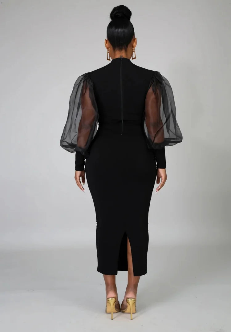 Bubble Sleeve Airy Dresses
