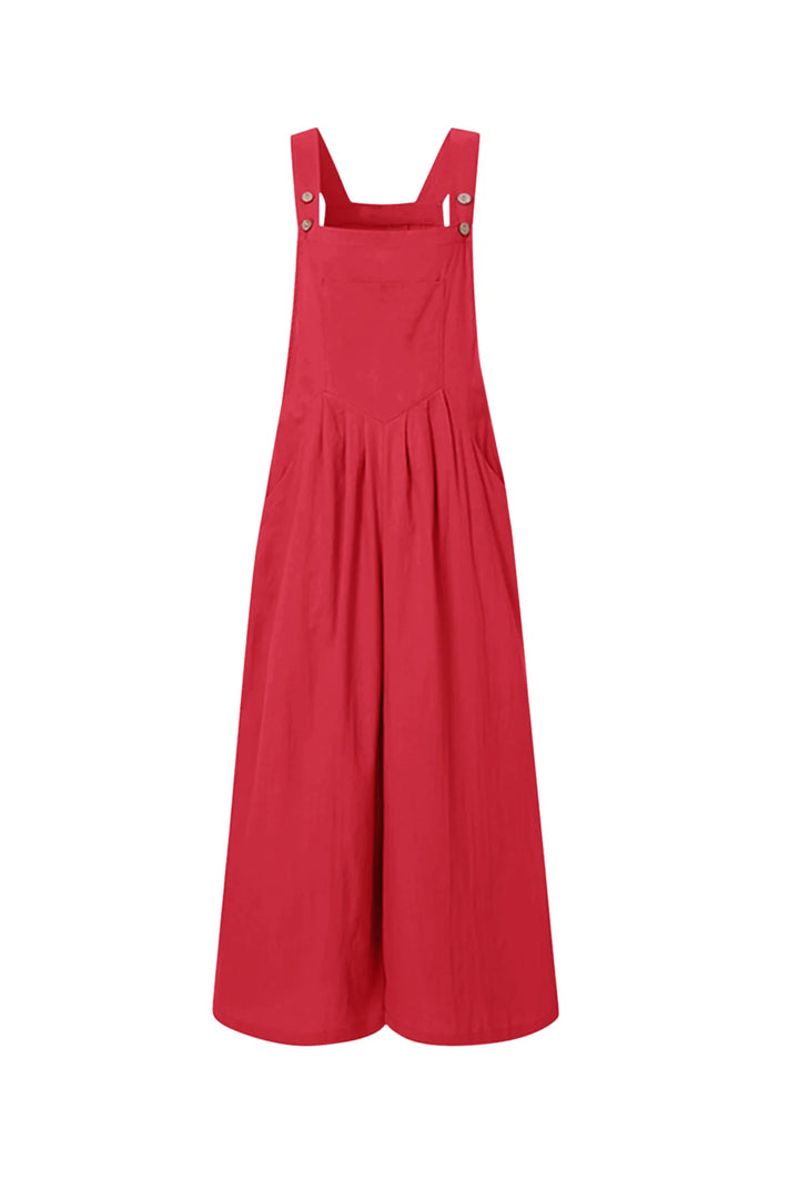 Candy Color Chest With Pocket Jumpsuits