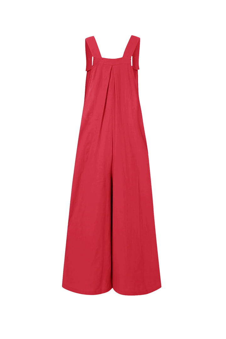 Candy Color Chest With Pocket Jumpsuits