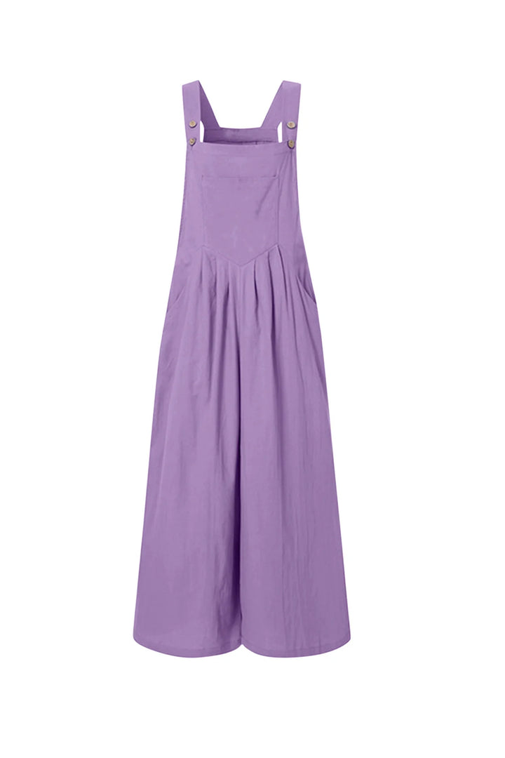 Candy Color Chest With Pocket Jumpsuits