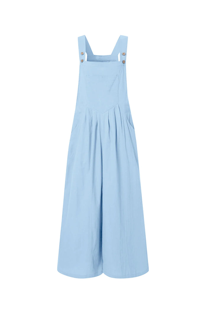 Candy Color Chest With Pocket Jumpsuits