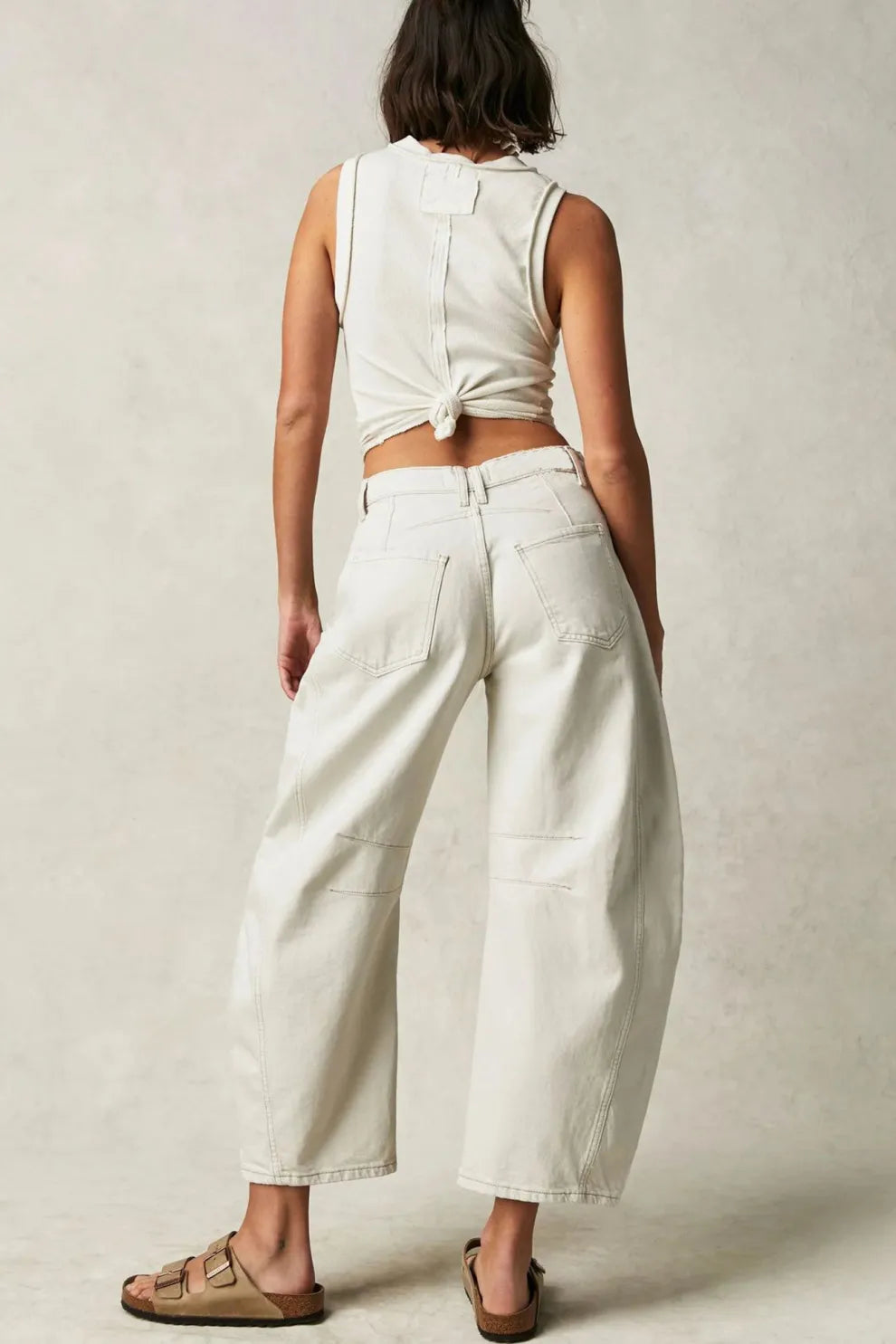 Mid-Rise Baggy Ballon Jeans