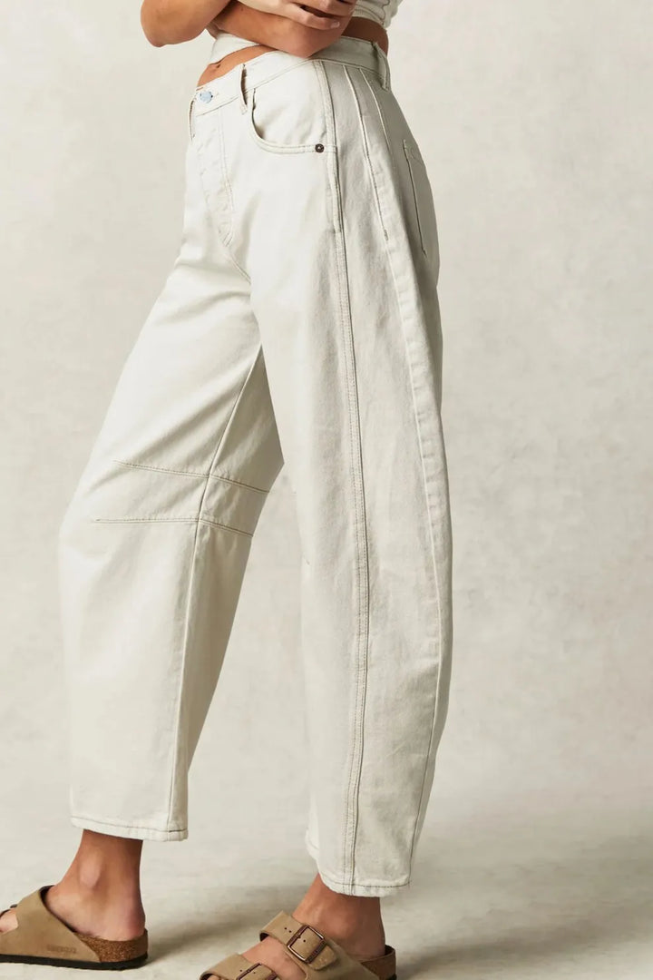 Mid-Rise Baggy Ballon Jeans