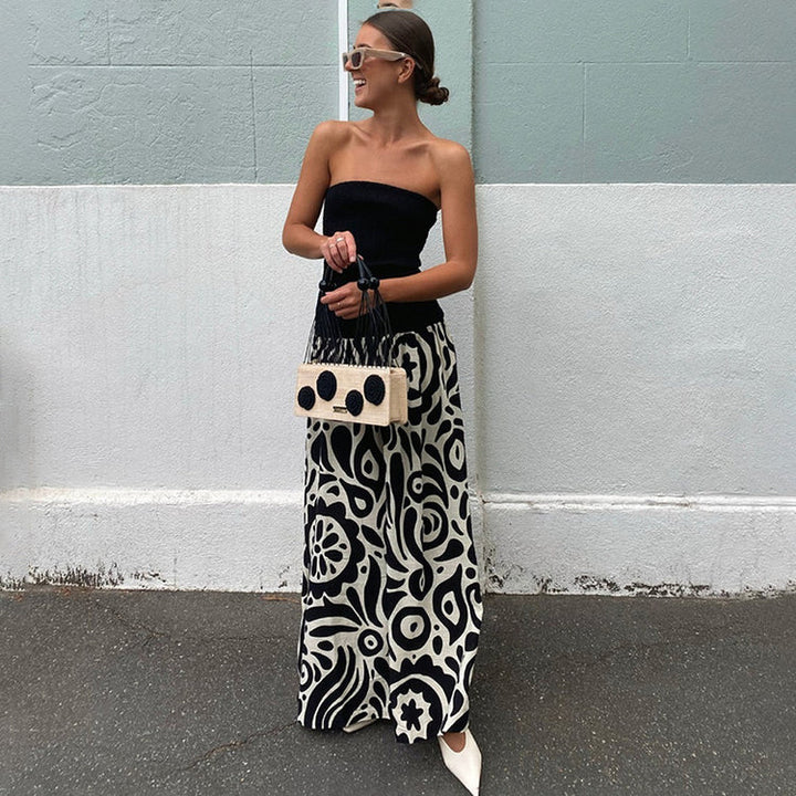 Color Clash Sheath Sleeveless Dresses