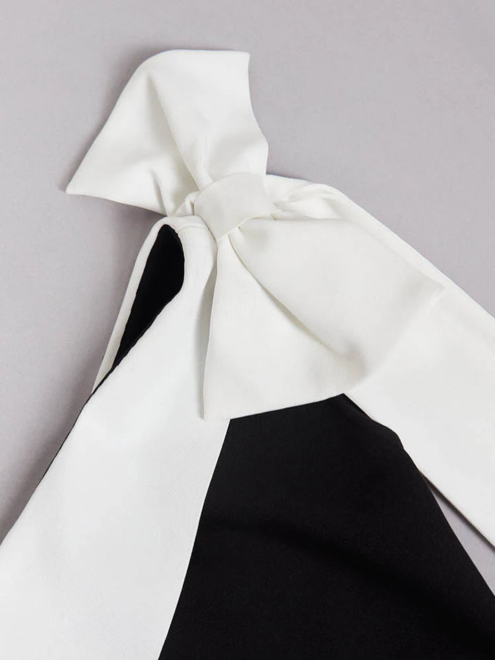 Elegant One Shoulder Bow Dress