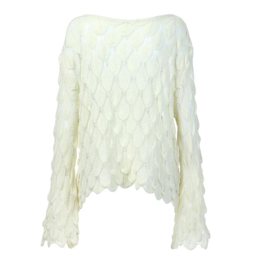 Hollow One Shoulder Sweater