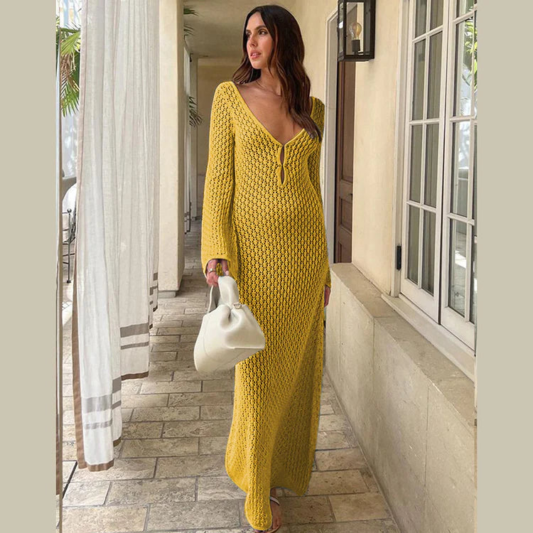 Beach Crochet Maxi Dress