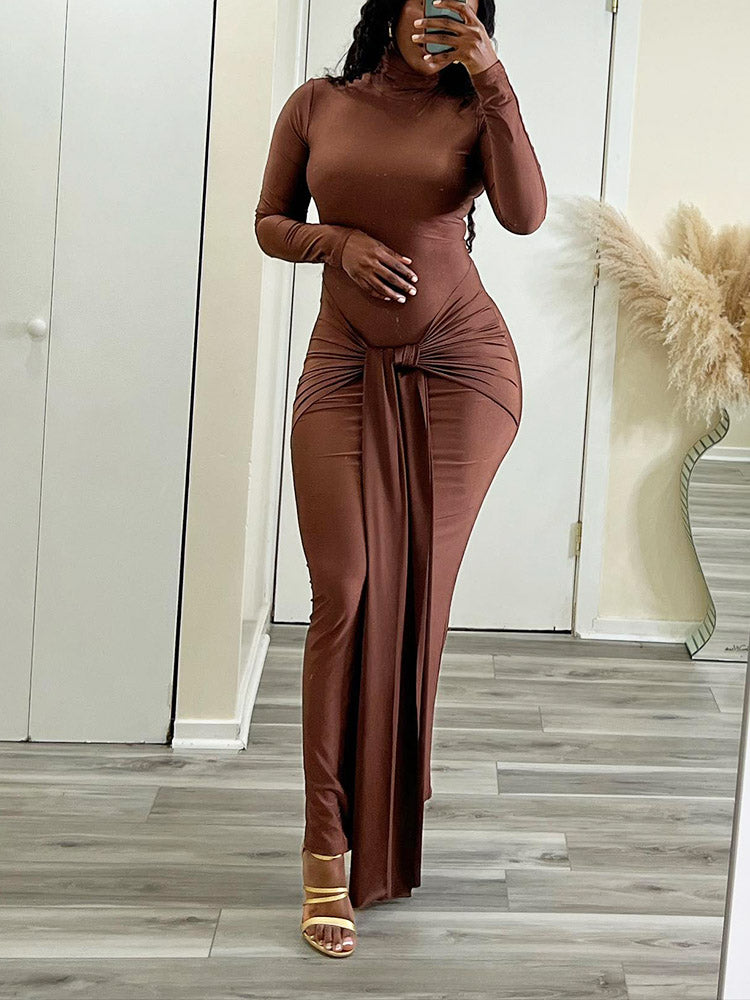 Tie Front Bodycon Dress