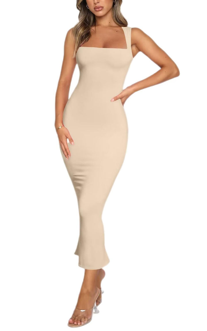 Spaghetti strap sleeveless dress