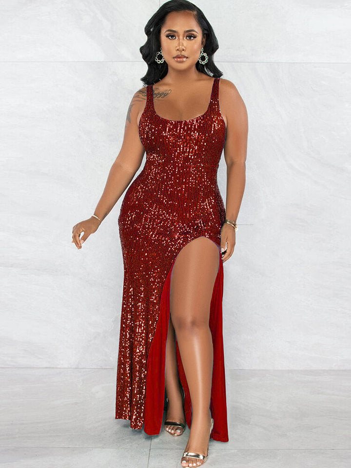 Split Sleeve One-piece Dress