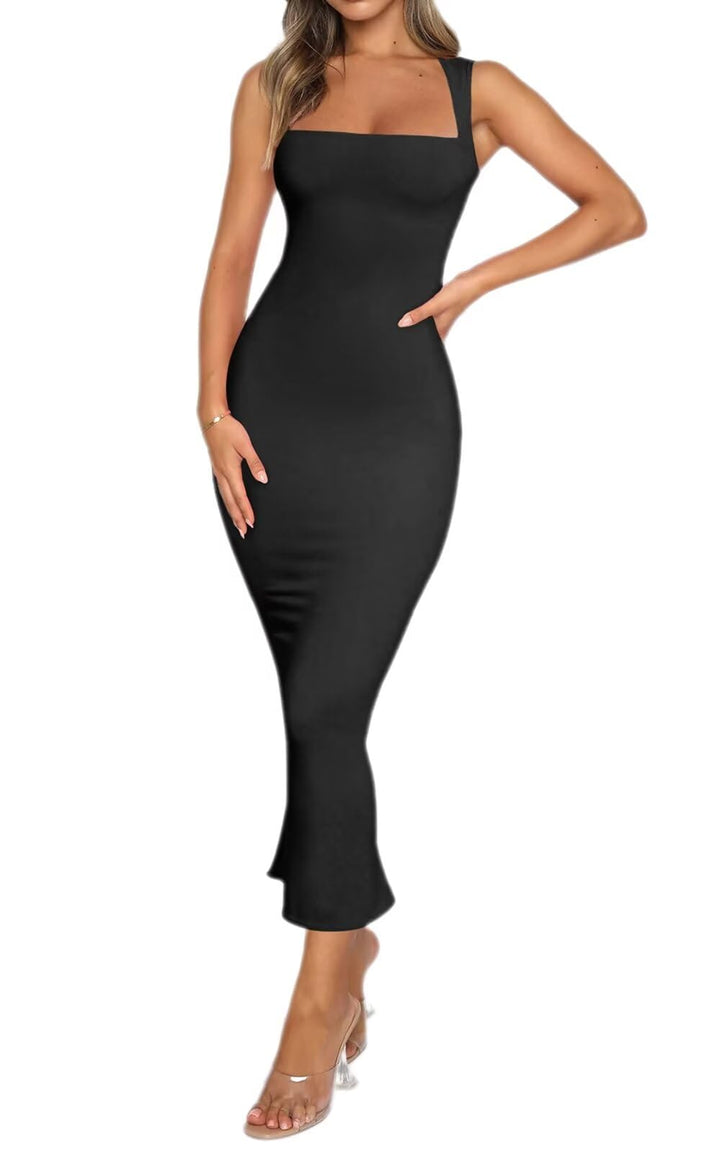 Spaghetti strap sleeveless dress
