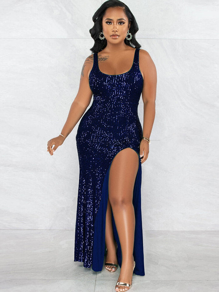 Split Sleeve One-piece Dress
