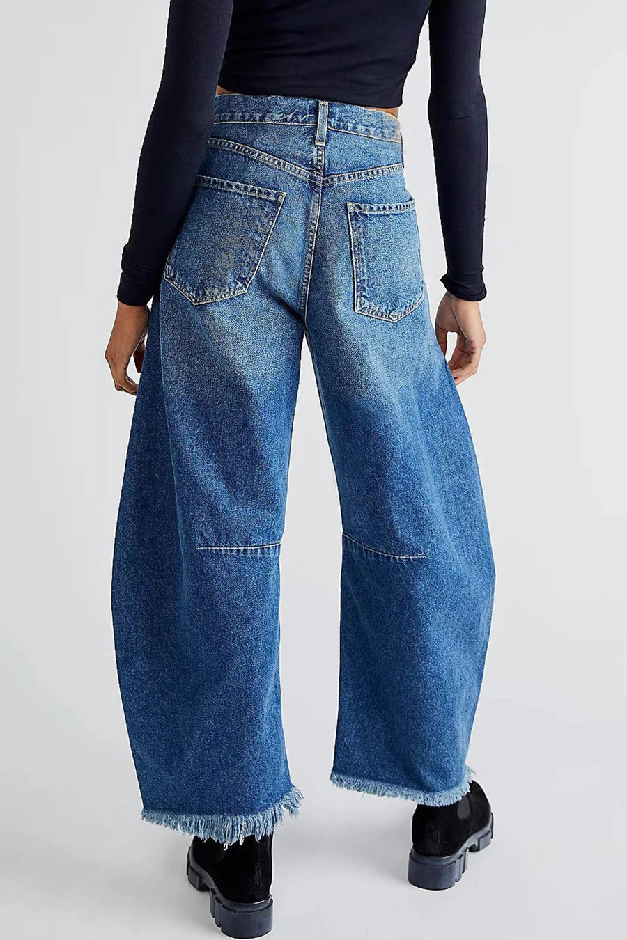 Straight-leg Denim Ninth Pants