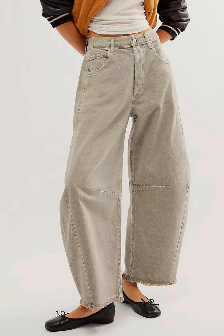 Straight-leg Denim Ninth Pants