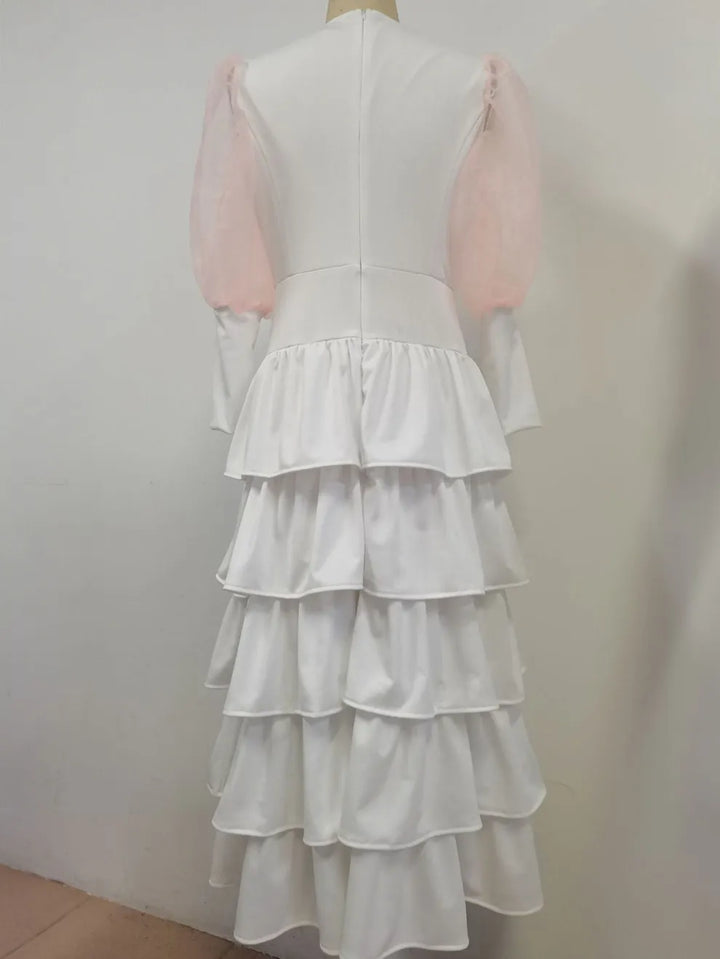 Pearl Sleeve Bubble Dress