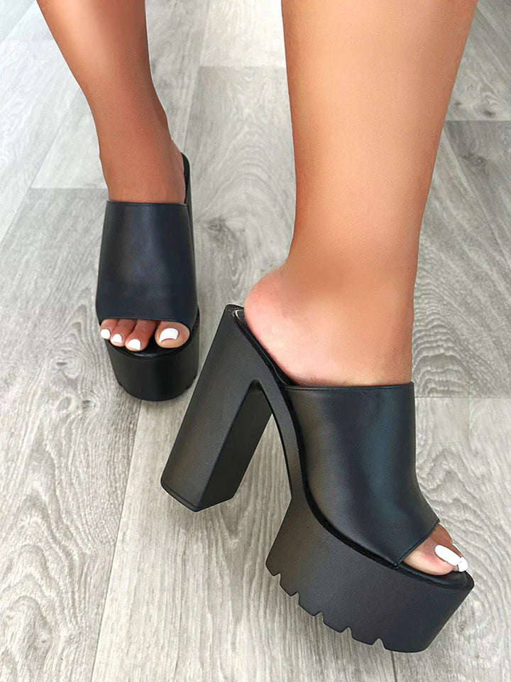 Platform Chunky Heel Sandals